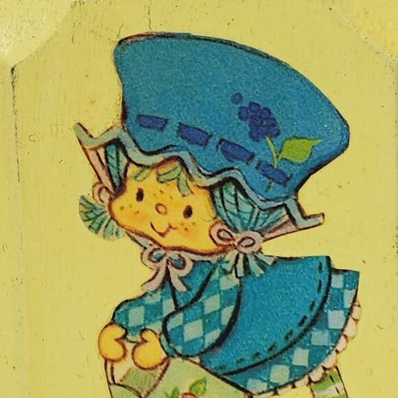 Vintage‎ Strawberry Shortcake Chalkware Wall Plaques Set – Yellow Background - Picture 6 of 9